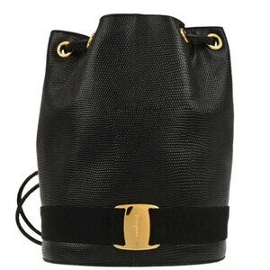Salvatore Ferragamo Black Backpack AQ-215676